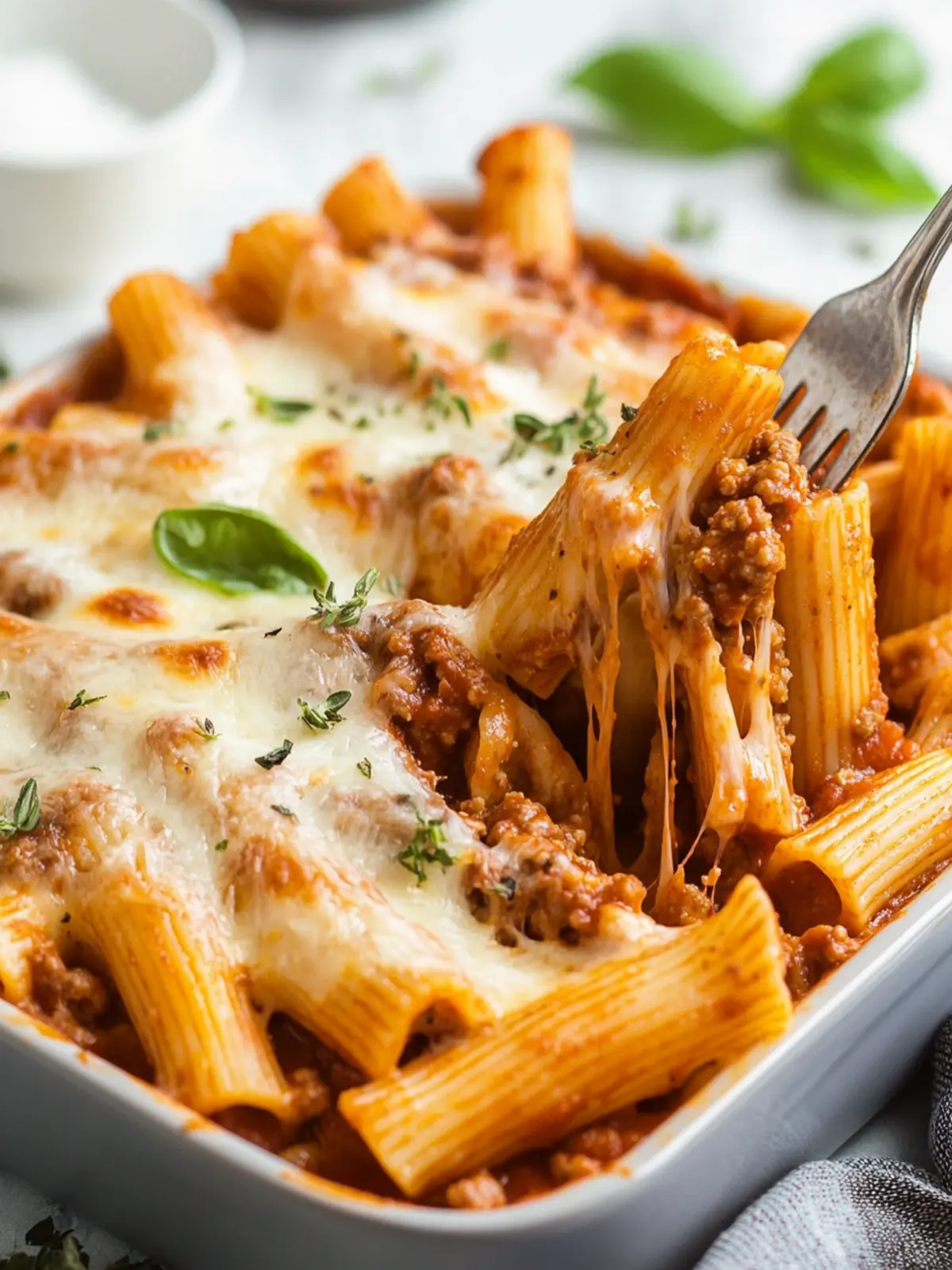 Savory Easy Baked Rigatoni with Ground Beef for Cozy Nights 2 Easy Baked Rigatoni with Ground Beef
