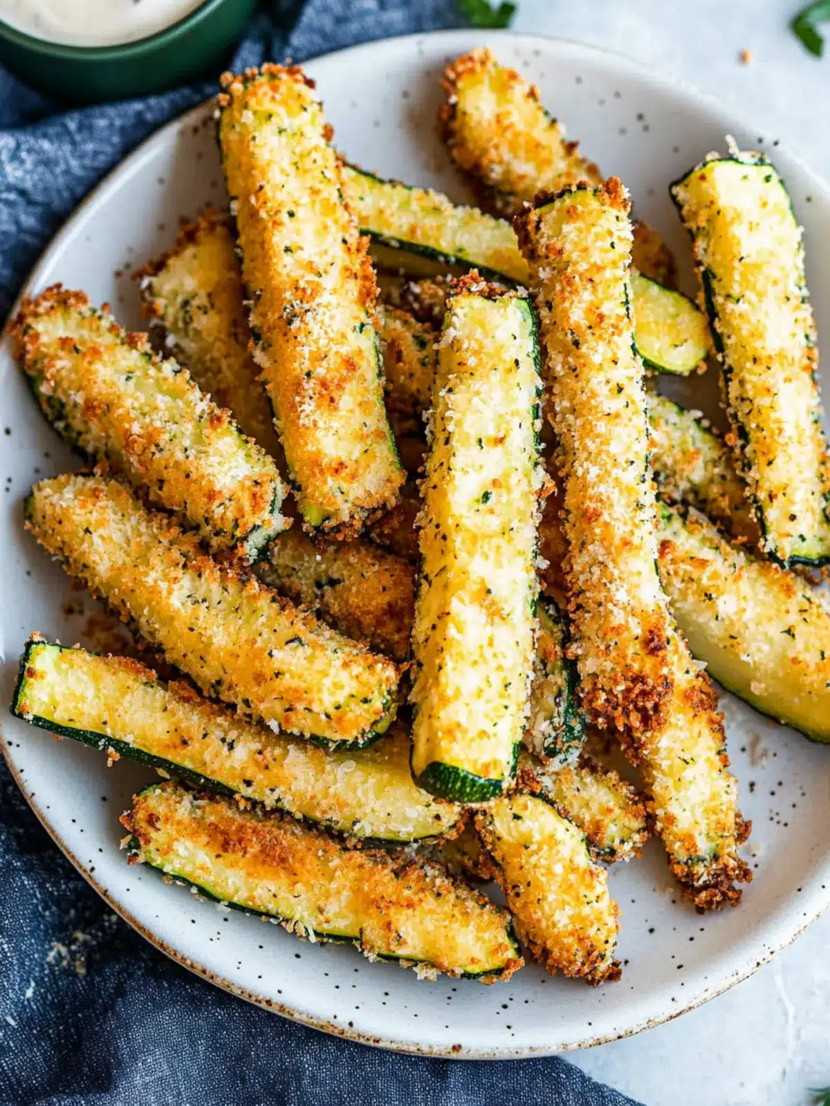 Crispy Easy Air Fryer Zucchini Fries with Garlic and Parmesan 4 Easy Air Fryer Zucchini Fries with Garlic and Parmesan
