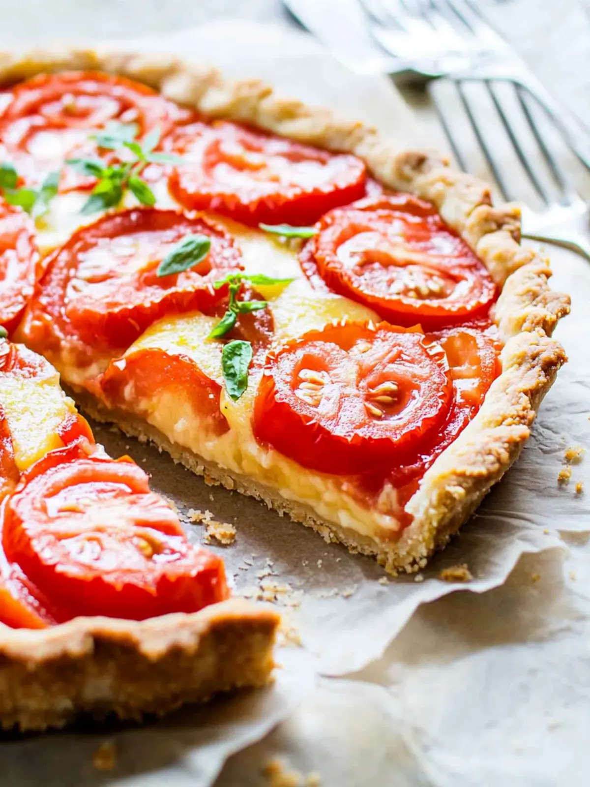 Delicious Simple Tomato Tart with a Press-In Crust Recipe 3 Simple Tomato Tart with a Press-In Crust!