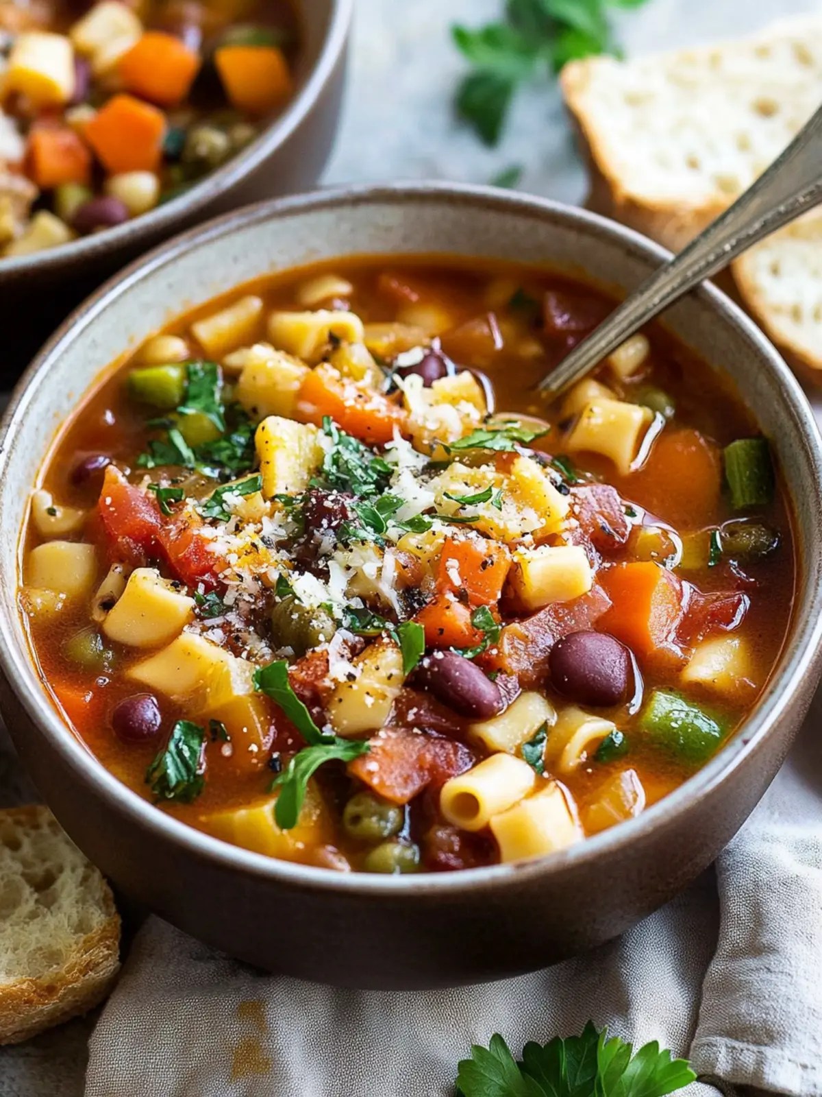Classic Italian Minestrone Soup: A Hearty Family Favorite 4 Classic Italian Minestrone Soup