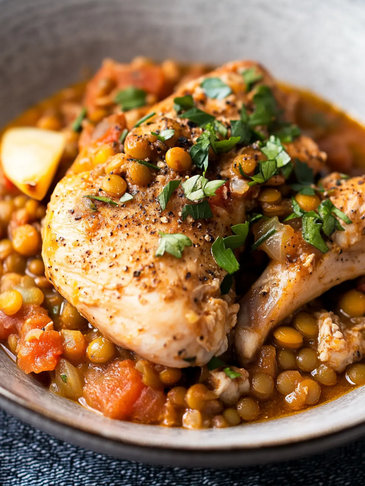 Hearty Moroccan Rfissa Medhoussa: Comfort in Every Spoonful 4 Moroccan Rfissa Medhoussa (Chicken and Lentil Stew)