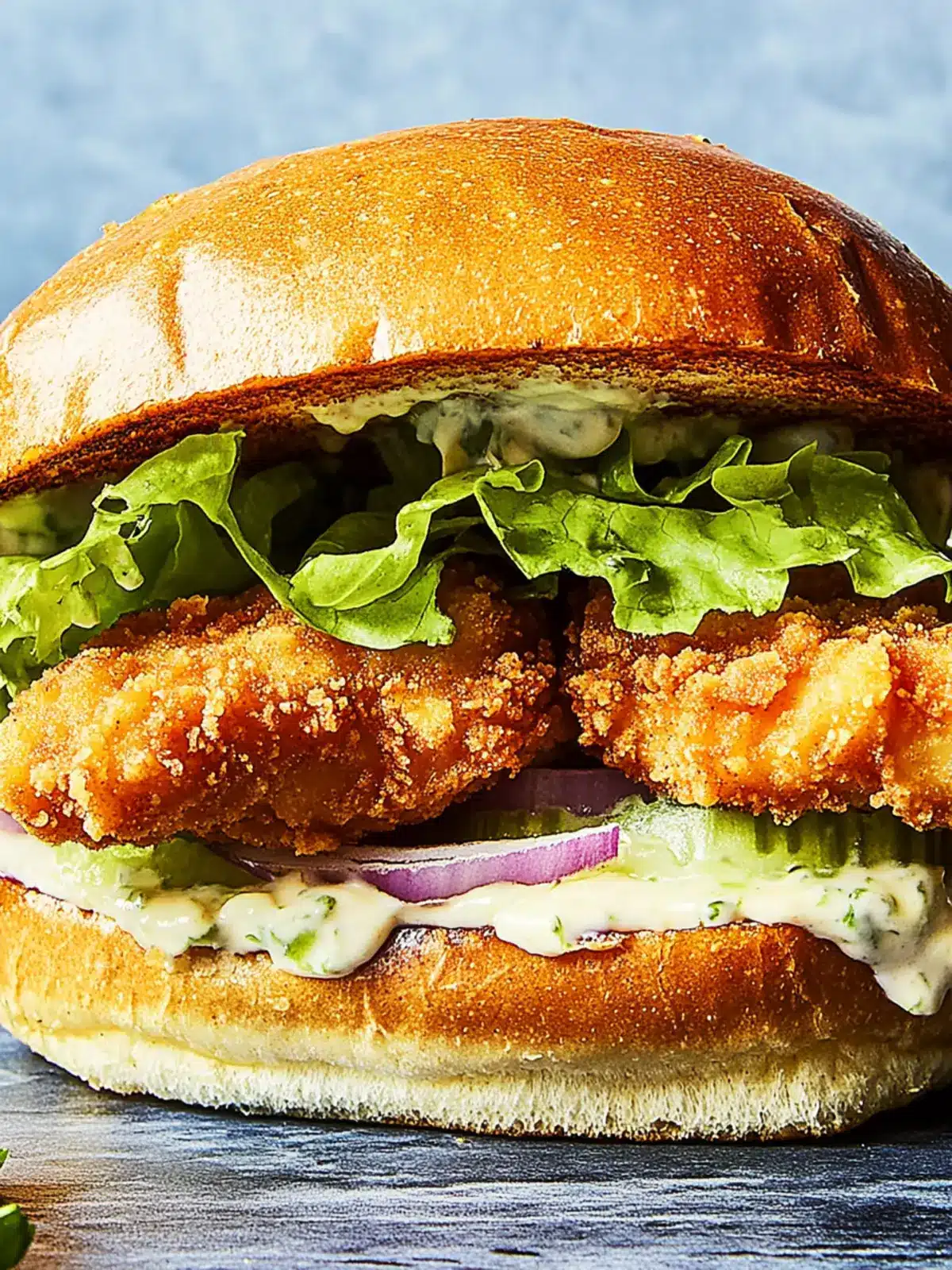 Fried Chicken Caesar Sandwich: Gourmet Comfort at Home 3 Fried Chicken Caesar Sandwich