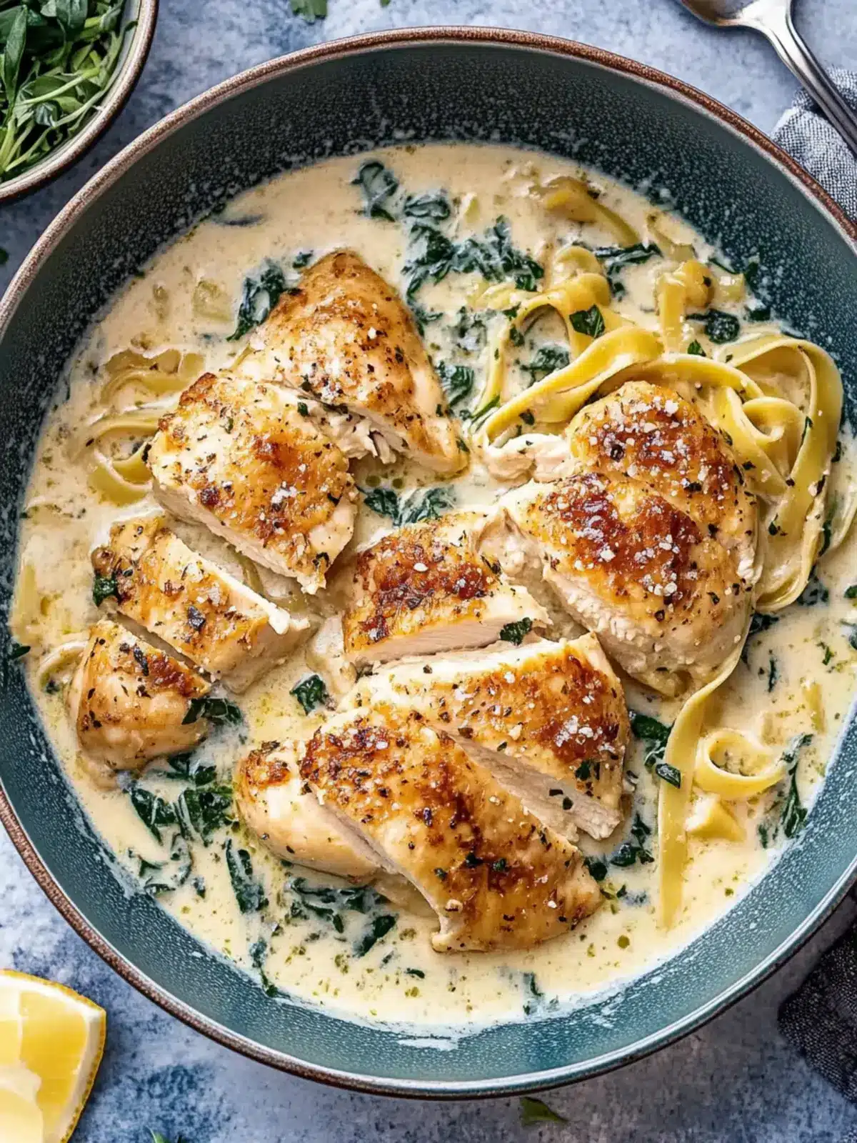 Creamy Chicken Florentine Made Easy in One Pan 4 Chicken Florentine