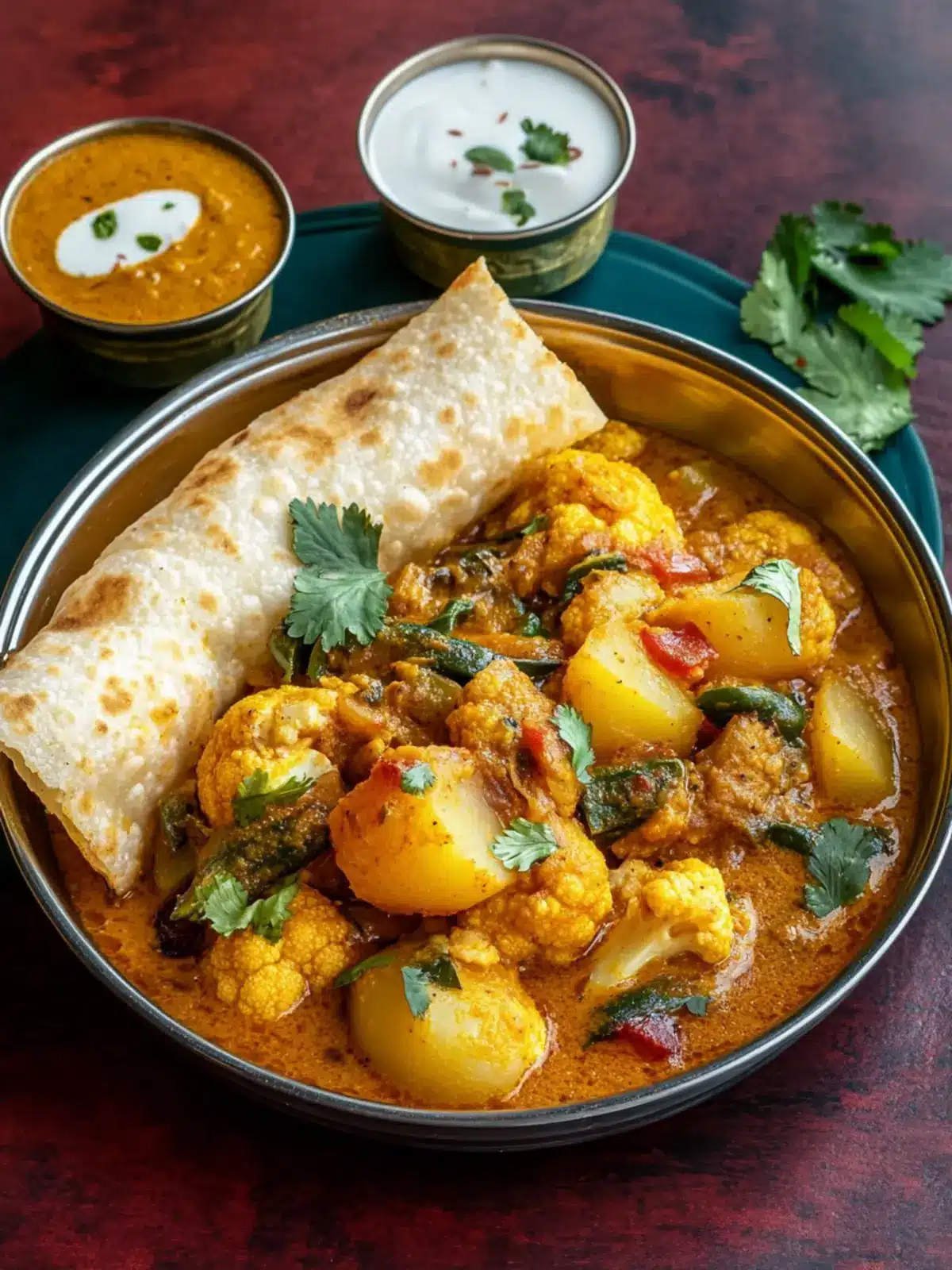 Savory Indian Aloo Gobi: A Flavor Bomb of Comfort 2 Indian Aloo Gobi (Potato and Cauliflower Curry)