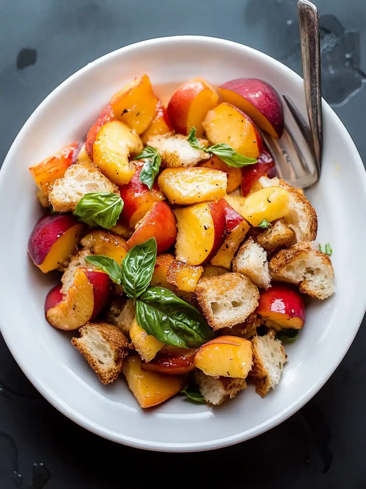 Peach Panzanella: Your Summer Salad Upgrade Awaits 4 Peach Panzanella