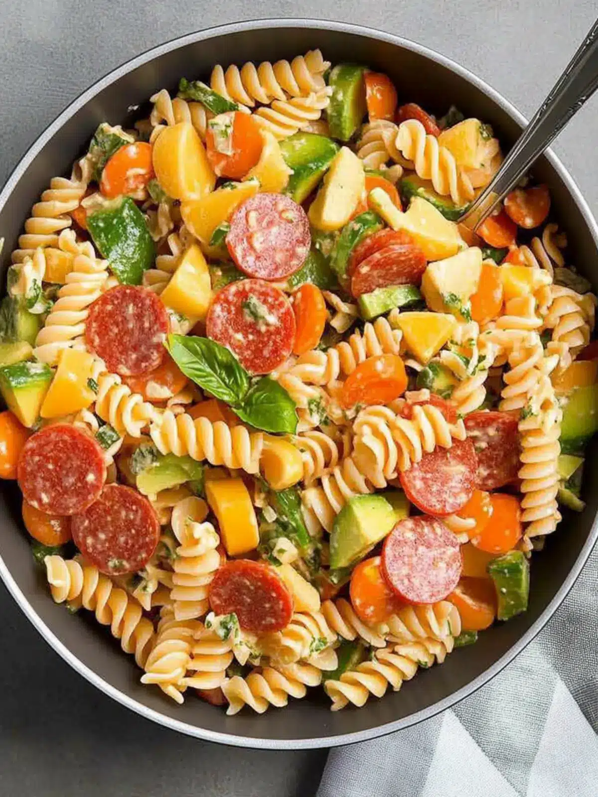 Zesty Pepperoni Pasta Salad Perfect for Potlucks and Picnics 4 Pepperoni Pasta Salad