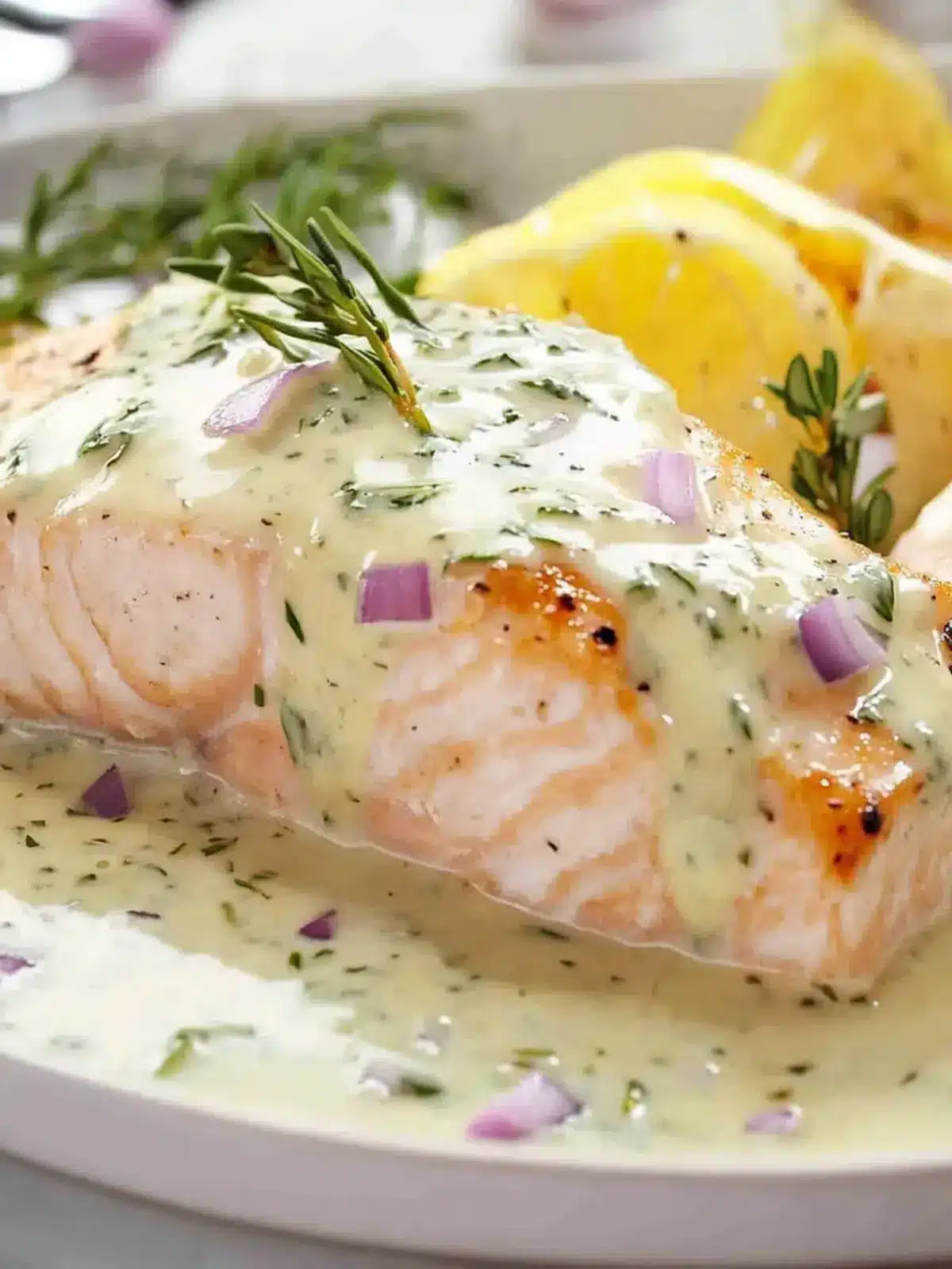 Rockin' Salmon With Creamy Herb Sauce in Just 30 Minutes 4 Rockin' Salmon With Creamy Herb Sauce