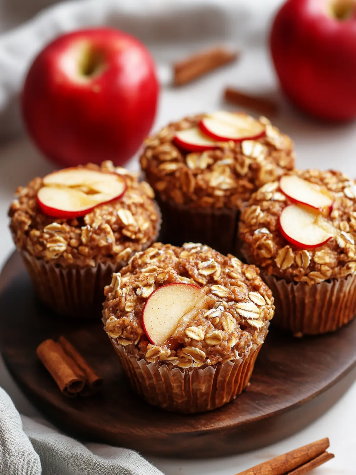 Delicious Apple Cinnamon Oatmeal Cups for Busy Mornings 3 Apple Cinnamon Oatmeal Cups