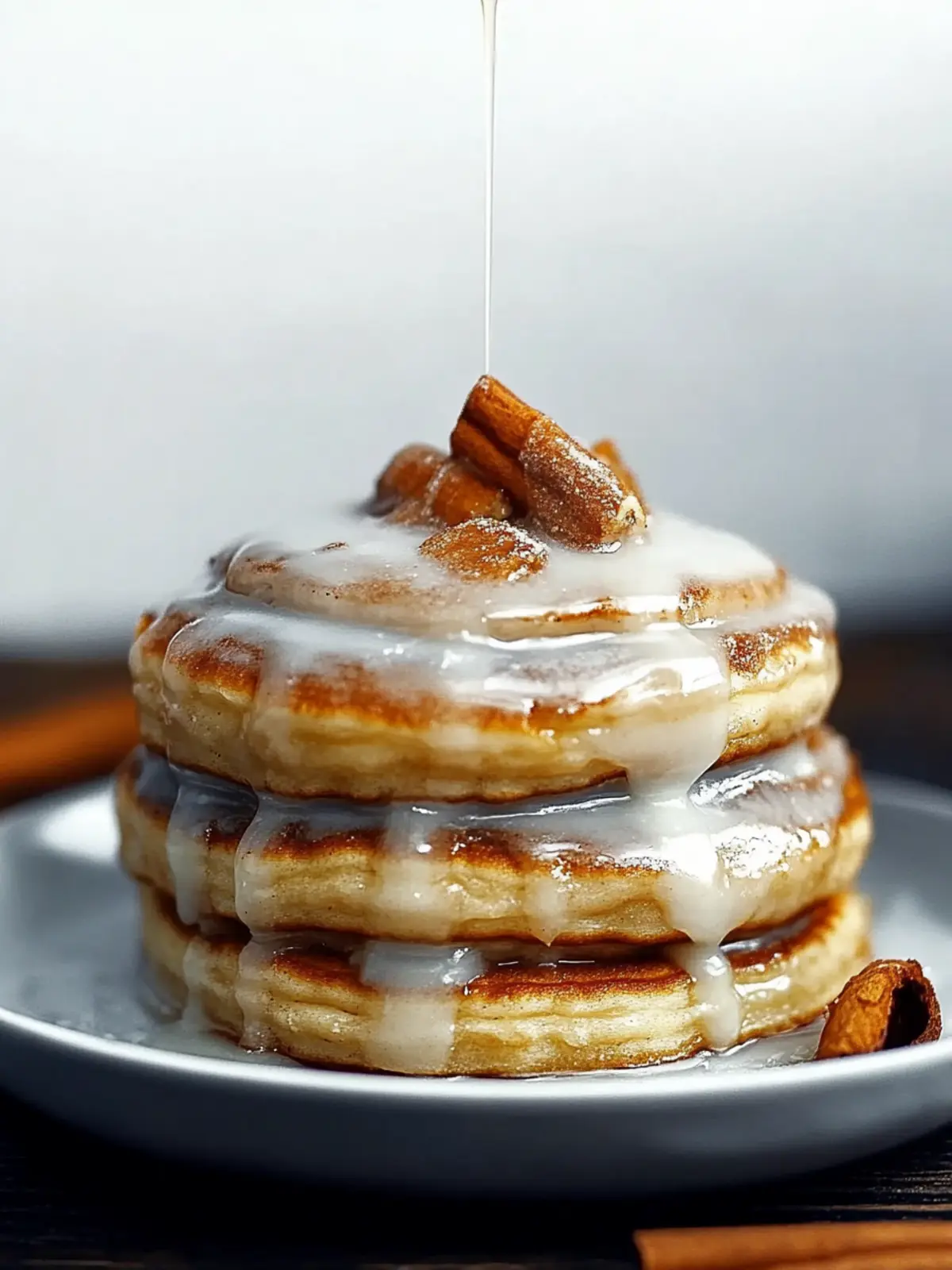 Delicious Cinnamon Roll Pancakes with Creamy Glaze Bliss 3 Delicious Cinnamon Roll Pancakes with Creamy Glaze Delight