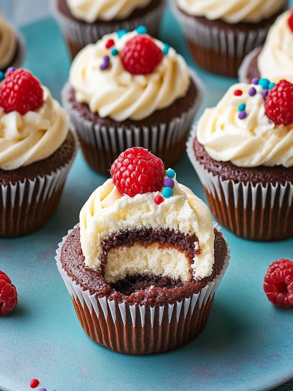 Cheesecake Stuffed Cupcakes: Indulge in Dessert Bliss 3 Cheesecake Stuffed Cupcakes