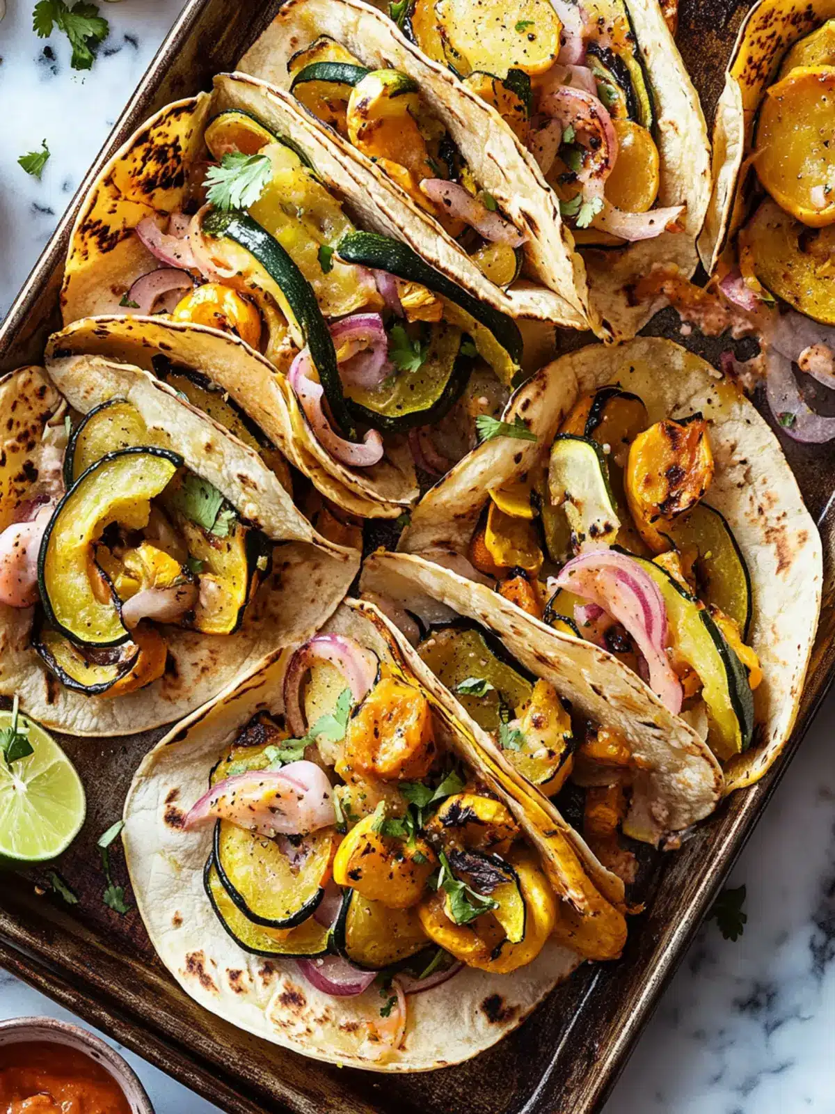 Delicious Summer Squash Sheet-Pan Tacos Ready in 30 Minutes 2 Summer Squash Sheet-Pan Tacos