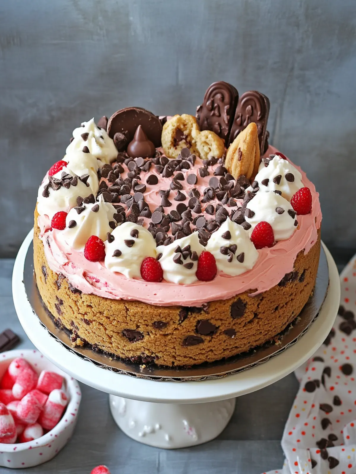 Indulge in Neapolitan Chocolate Chip Cookie Cake Bliss 3 Neapolitan Chocolate Chip Cookie Cake