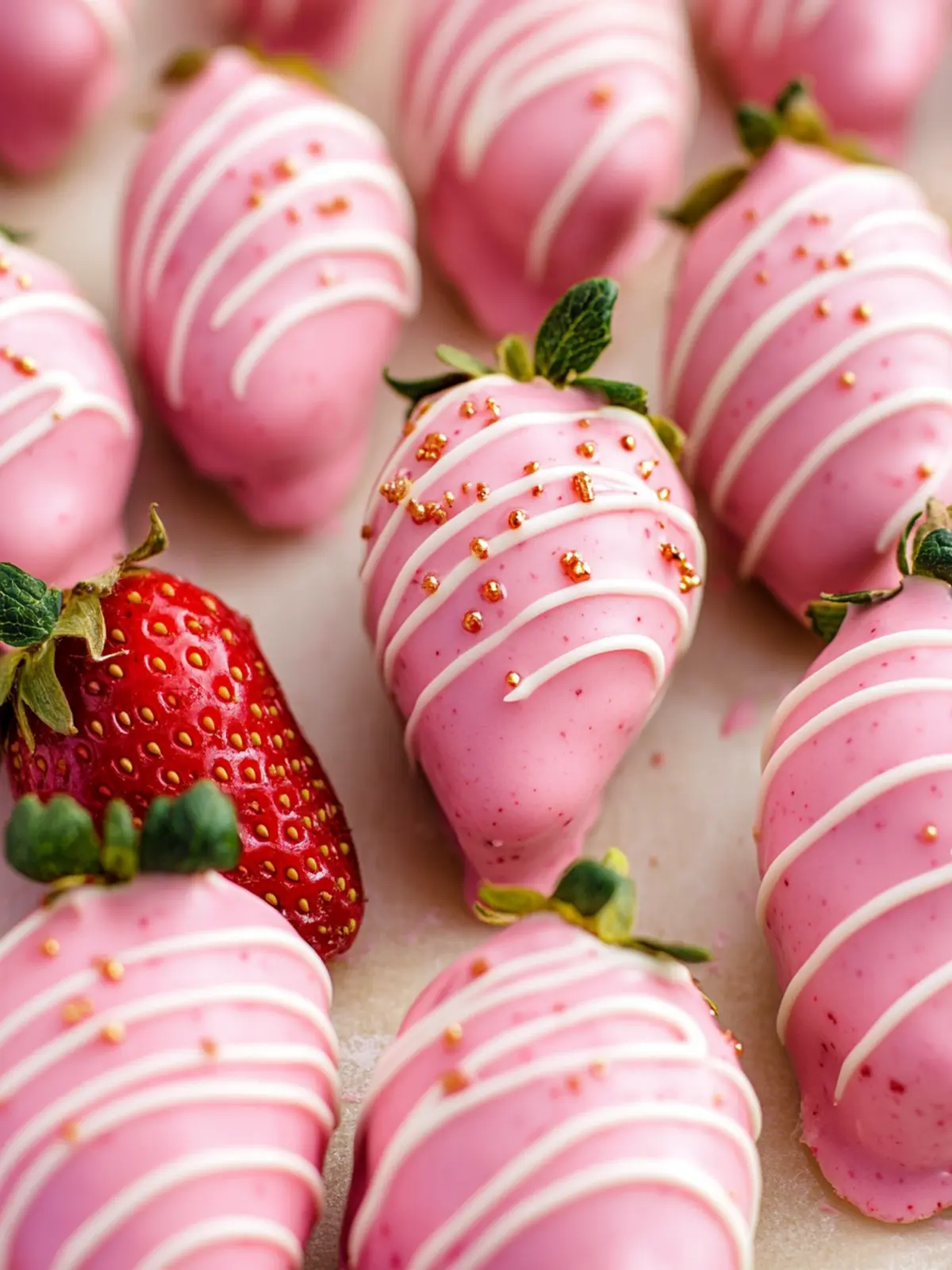 Decadent Pink Chocolate Covered Strawberries You ll Adore 2 Pink Chocolate Covered Strawberries