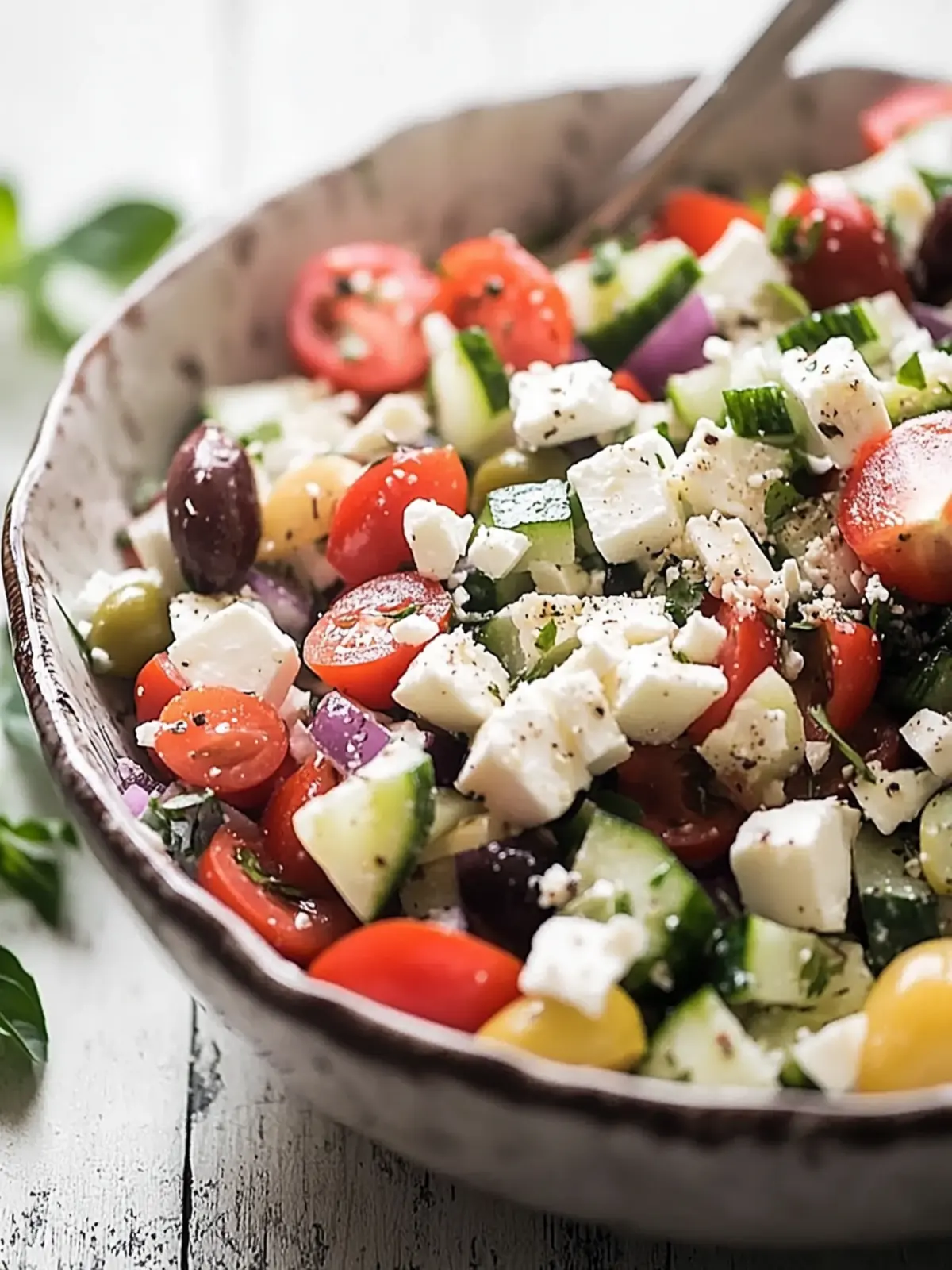 Chopped Greek Salad: Refreshing Flavor in Every Bite 4 Chopped Greek Salad
