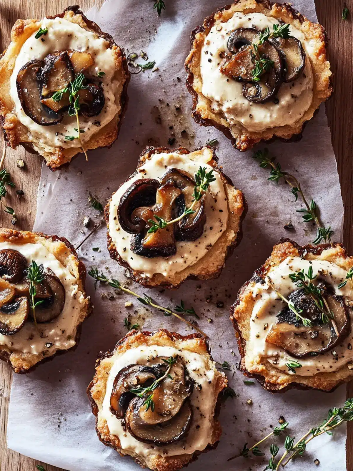 Savory Upside-Down Cream of Mushroom Tartlets to Impress 4 Upside-Down Cream Of Mushroom Tartlets