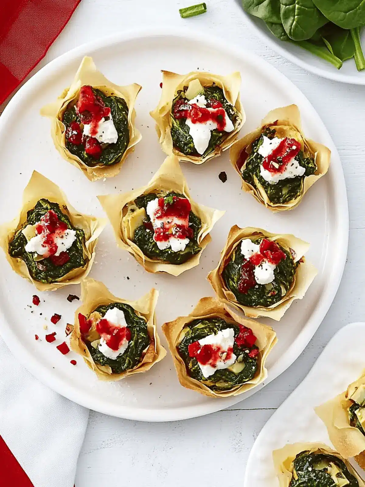 Mini Spinach and Artichoke Cups with Goat s Cheese for Any Gathering 3 Mini spinach and artichoke cups with goat s cheese