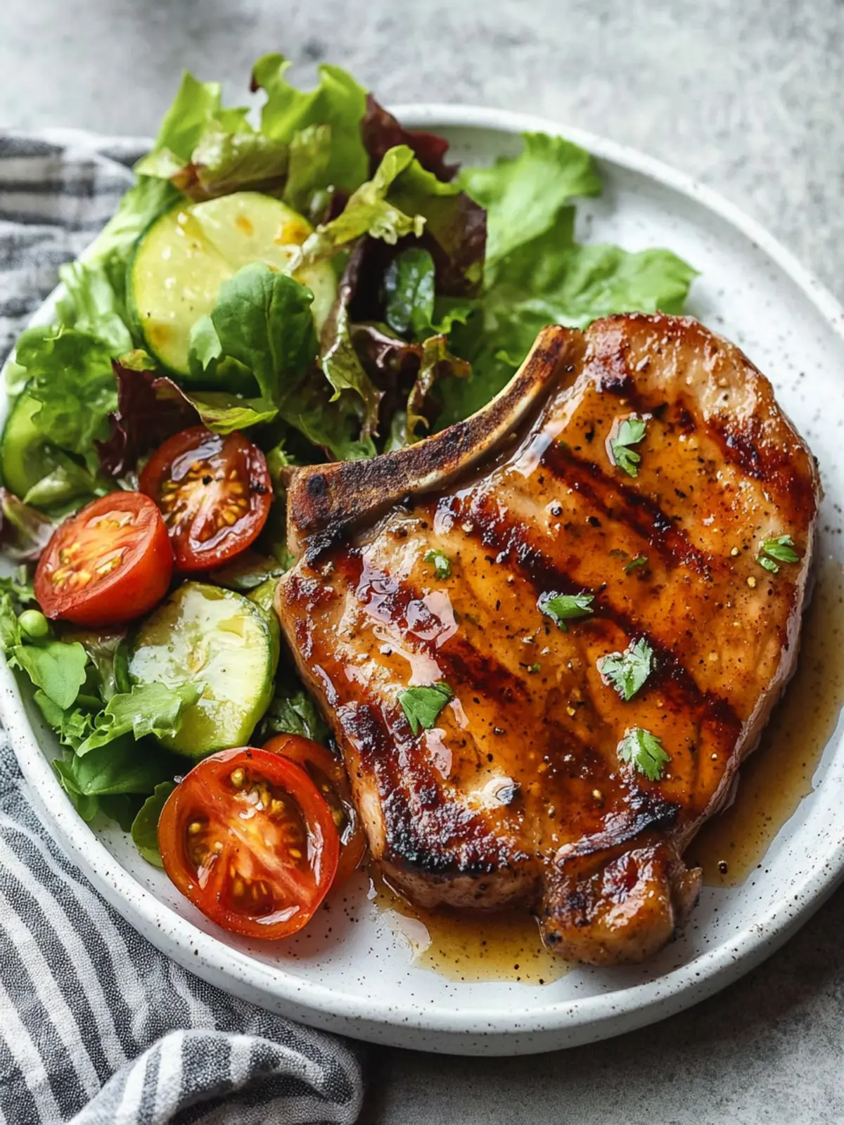Honey Mustard Pork Chops with a Sweet Savory Twist 4 Honey Mustard Pork Chops