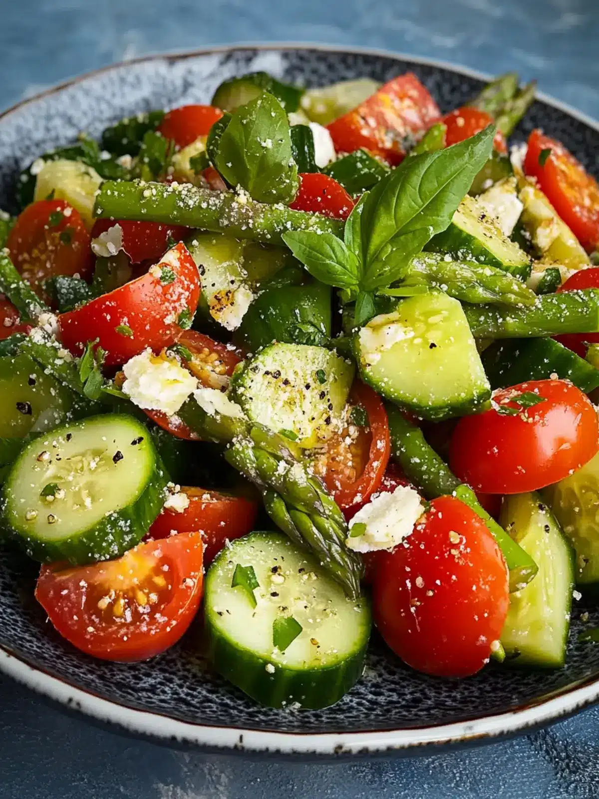 Refreshing Asparagus, Cucumber, and Tomato Salad Magic 3 Asparagus, Cucumber, and Tomato Salad