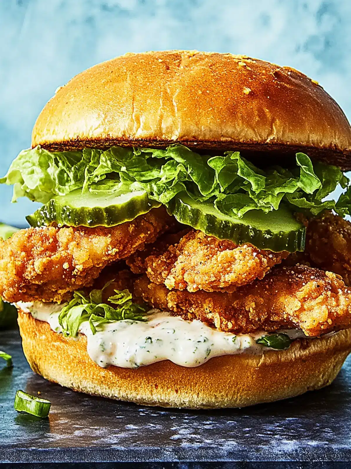 Crispy Fried Chicken Caesar Sandwich You ll Crave Daily 4 Fried Chicken Caesar Sandwich